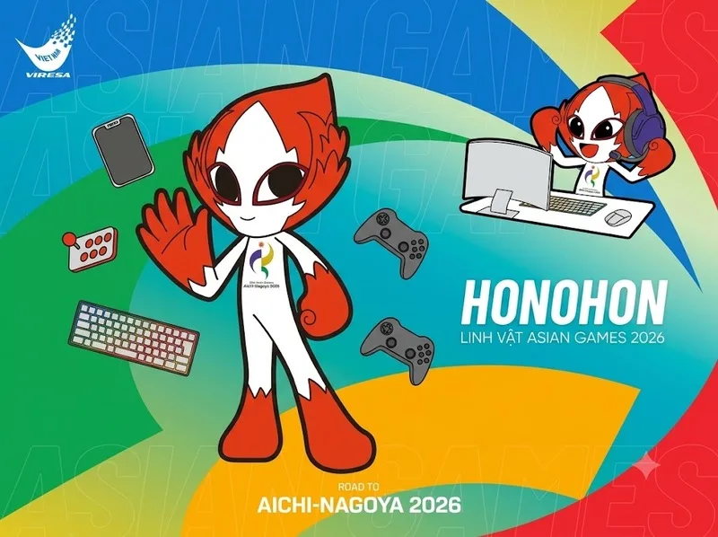 HONOHON là linh vật lấy cảm hứng từ ngọn lửa, tượng trưng cho tinh thần thể thao và nhiệt huyết thi đấu.