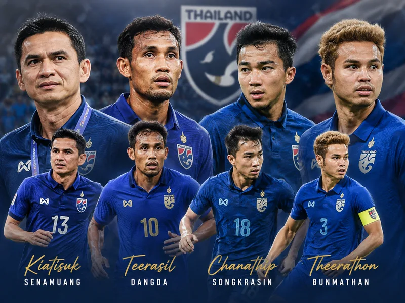 Kiatisuk, Teerasil, Chanathip và Theerathon là những gương mặt tiêu biểu góp phần xây dựng hình ảnh kỹ thuật và bản lĩnh của Voi chiến.