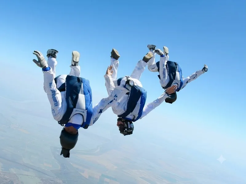 Skydiving chuyên nghiệp có nhiều nội dung như tiếp đất chính xác, bay đội hình và điều khiển tán dù tốc độ cao.